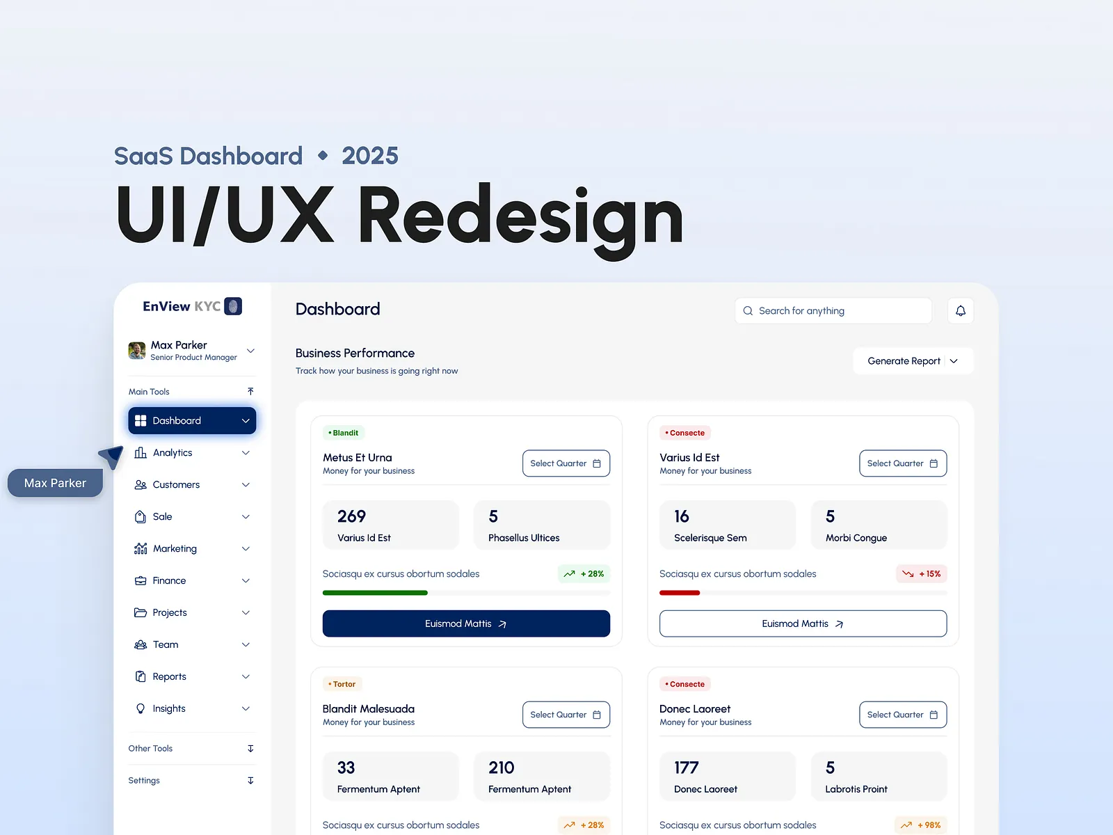 SaaS Dashboard Redesign